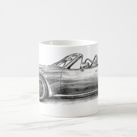 Silberner Schatten MX5 Kaffeetasse (Mittel)