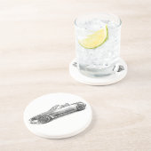 Silberner Schatten MX5 Sandstein Untersetzer (Seite)