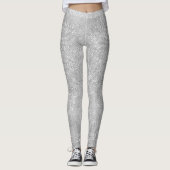 Silberner Schein-Shimmery Leggings (Vorderseite)