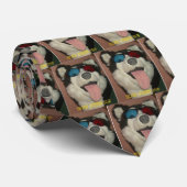 Silberner Schirm-Naben-Krawatte Krawatte (Gerollt)