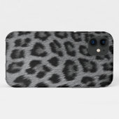 Silberner Schnee-Leopard-Druck iPhone 5 Fall Case-Mate iPhone Hülle (Rückseite (Horizontal))