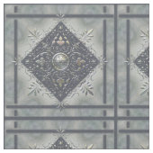 Silberner Schneeflocke-Denim-Blick Stoff (Nahaufnahme)