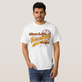 Silberner See-Eagles-Baseball T-Shirt (Vorne ganz)
