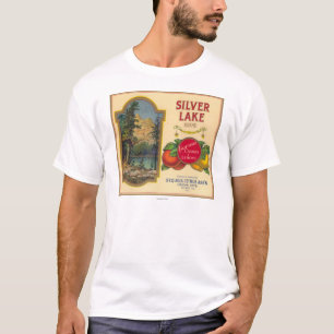 Silberner See orange LabelLemon Bucht, CA T-Shirt