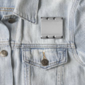 Silberner Stahlplan mit Bolzen Button (Beispiel)