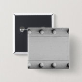 Silberner Stahlplan mit Bolzen Button (Vorne & Hinten)
