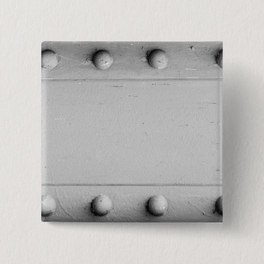 Silberner Stahlplan mit Bolzen Button (Vorderseite)