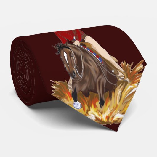 Silberner Stern-lenkende Pferdehals-Krawatte Krawatte (Gerollt)