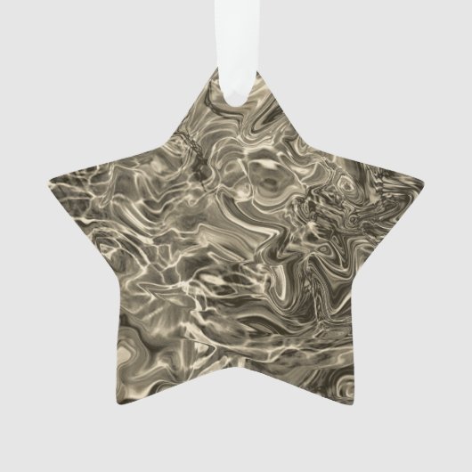 SILBERNER STERN ORNAMENT (Vorderseite)