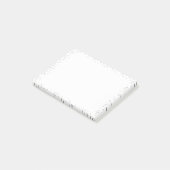 Silberner Sternenstaub-Konfetti Post-it Klebezettel (angewinkelt)