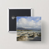 Silberner Strang-Strand Button (Vorne & Hinten)