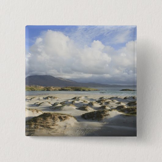 Silberner Strang-Strand Button (Vorderseite)