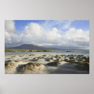 Silberner Strang-Strand Poster