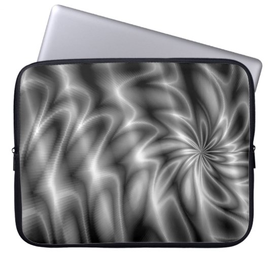 Silberner Strudel Laptopschutzhülle (Vorderseite)