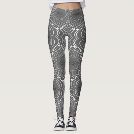 Silberner Strudel Leggings (Vorderseite)