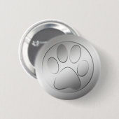 SILBERNER TATZEN-DRUCK BUTTON (Vorne & Hinten)