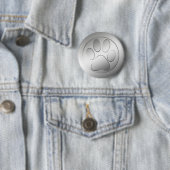 SILBERNER TATZEN-DRUCK BUTTON (Beispiel)