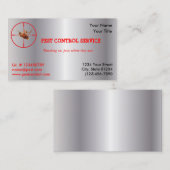 Silberner toter Hinterwelle-Plage-Service 1 versah Visitenkarte (Vorne/Hinten)