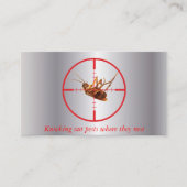 Silberner toter Hinterwelle-Plage-Service 2 mit Visitenkarte (Vorderseite)