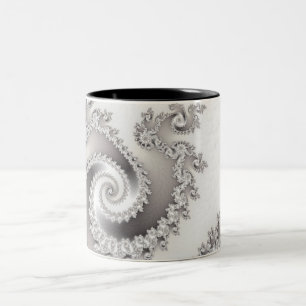 Silberner Triple Twirl Becher Zweifarbige Tasse
