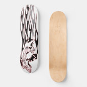 Silberner und schwarzer Mustang Skateboard (Vorderseite)