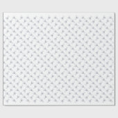 Silberner Weihnachtsengel Geschenkpapier (Flach)