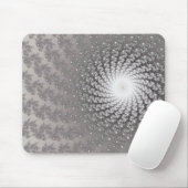 Silberner Whirlpool2-Mauspad Mousepad (Mit Mouse)