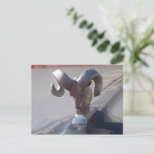 Silberner Widder Postkarte (Stehend Vorderseite)