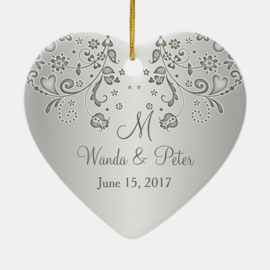 Silberner Wirbel 25. Keramikornament (Hinten)