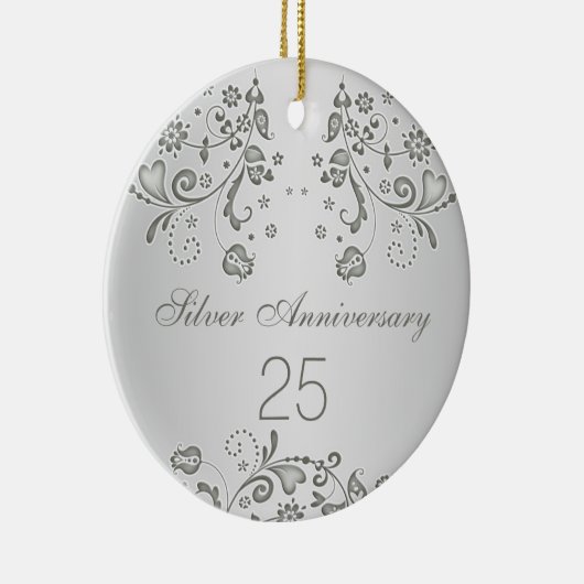 Silberner Wirbel 25. Keramikornament (Rechts)