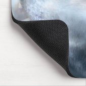 Silberner Wolf Mousepad (Ecke)