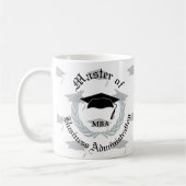 Silberner Wreath beherrscht MBA-Abschluss Kaffeetasse (Links)