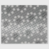 Silbernes 3D-Effekt-Weihnachtspapier Geschenkpapier (Flach)