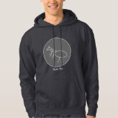 Silbernes Ameisen-Sweatshirt mit Hoodie (Vorderseite)