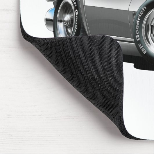 Silbernes Auto 1968-72 Korvette Mousepad (Ecke)