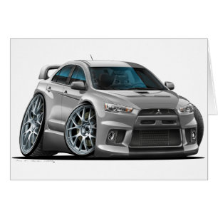 Silbernes Auto Mitsubishis