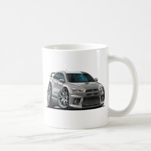 Silbernes Auto Mitsubishis Kaffeetasse
