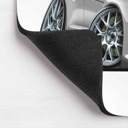 Silbernes Auto Mitsubishis Mousepad (Ecke)