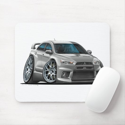 Silbernes Auto Mitsubishis Mousepad (Mit Mouse)