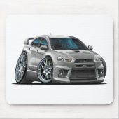 Silbernes Auto Mitsubishis Mousepad (Vorne)