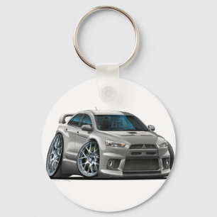 Silbernes Auto Mitsubishis Schlüsselanhänger