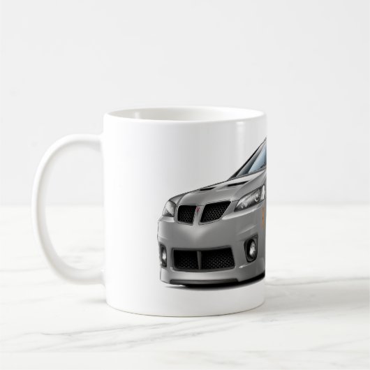 Silbernes Auto Pontiacs G8 GXP Kaffeetasse (Links)