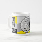 Silbernes Baby Kaffeetasse (Vorderseite Links)