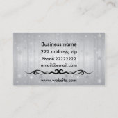 Silbernes Band Visitenkarte (Rückseite)