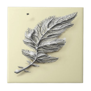Silbernes Blatt-Fliese Fliese