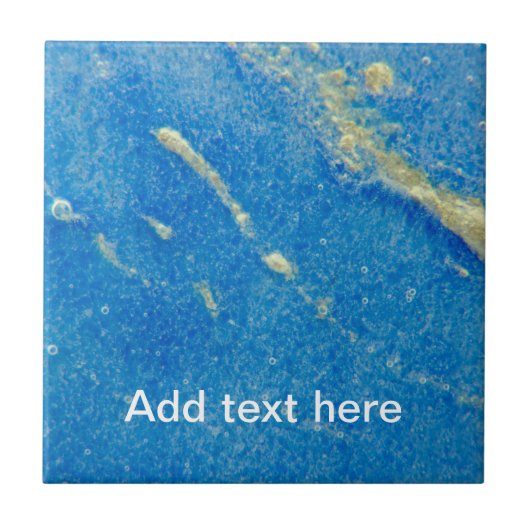 Silbernes Blau fixiertes Glas Fliese (Vorderseite)