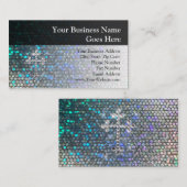 Silbernes Bling Druckkreuz Visitenkarte (Vorne/Hinten)