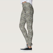 Silbernes Bling Jewels Digital-Druck-Muster Leggings (Links)