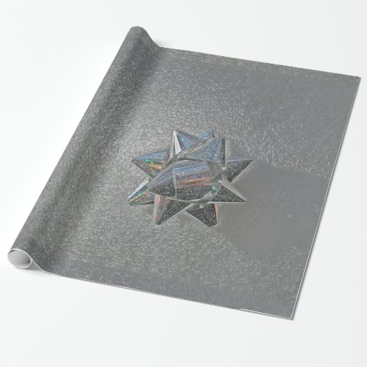 Silbernes Bogen-Packpapier durch Janz Geschenkpapier (Ungerollt)