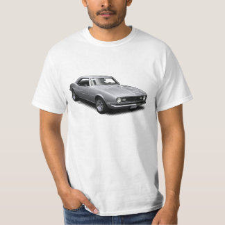 Silbernes Camaro auf weißem T - Shirt
